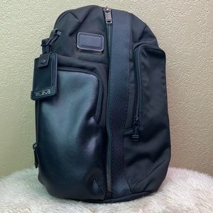 Tumi Mens Alpha Bravo Monterey Crossbody Sling Backpack